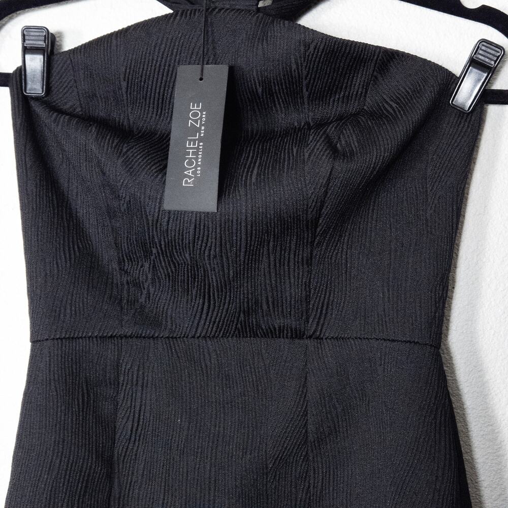 Rachel Zoe Cocktail Dress Sleeveless Black Size 2 Sleek Glam Party NWT - Picture 4 of 8